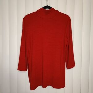 Tahari Red Turtleneck Sweater